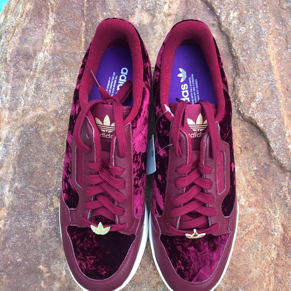 adidas continental burgundy